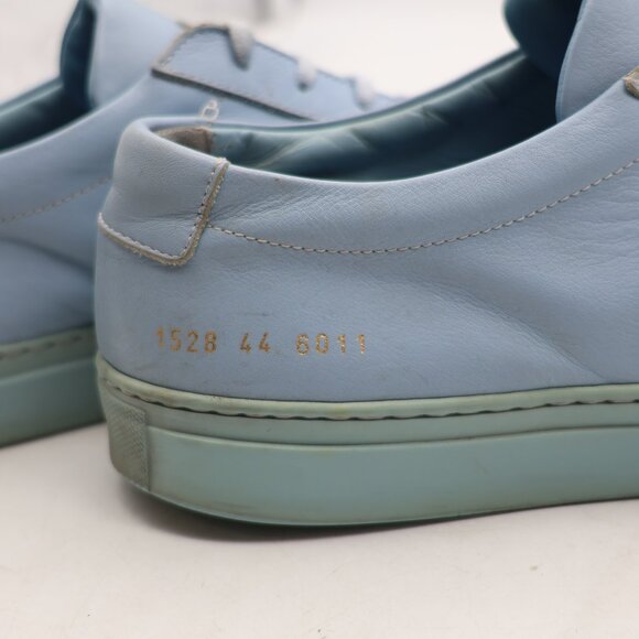 Common Projects Achilles Low Men's EU 44 Leather Powder Blue Trainers Sneakers - Picture 3 of 12